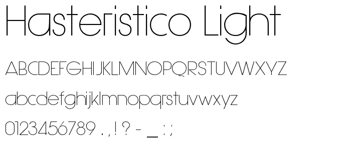 Hasteristico Light police